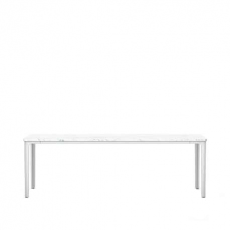 Plate Table - Carrara marble - H 370 x L 1130 x D 410 mm - Vitra - Jasper Morrison - Furniture by Designcollectors