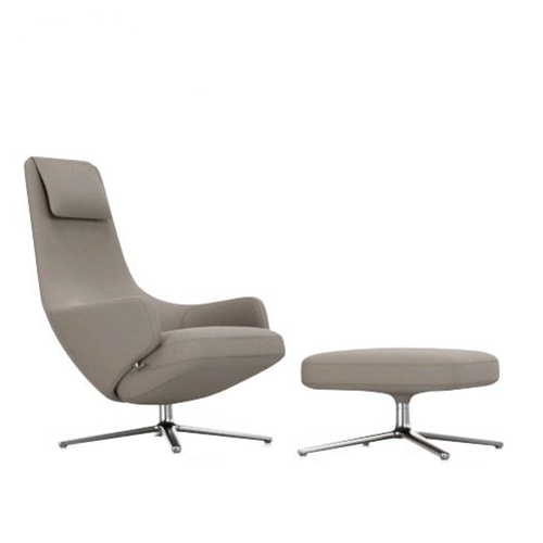 Repos & Ottoman - Cosy 2 - Fossil - Vitra - Antonio Citterio - Lounge Chairs & Club Chairs - Furniture by Designcollectors