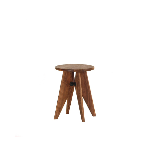 Tabouret Bois - Solid american walnut - Vitra - Jean Prouvé - Stools & Benches - Furniture by Designcollectors