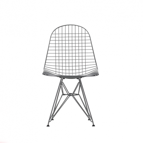 Wire Chair DKR - Powder coated darkgrey - Vitra - Charles & Ray Eames - Furniture by Designcollectors