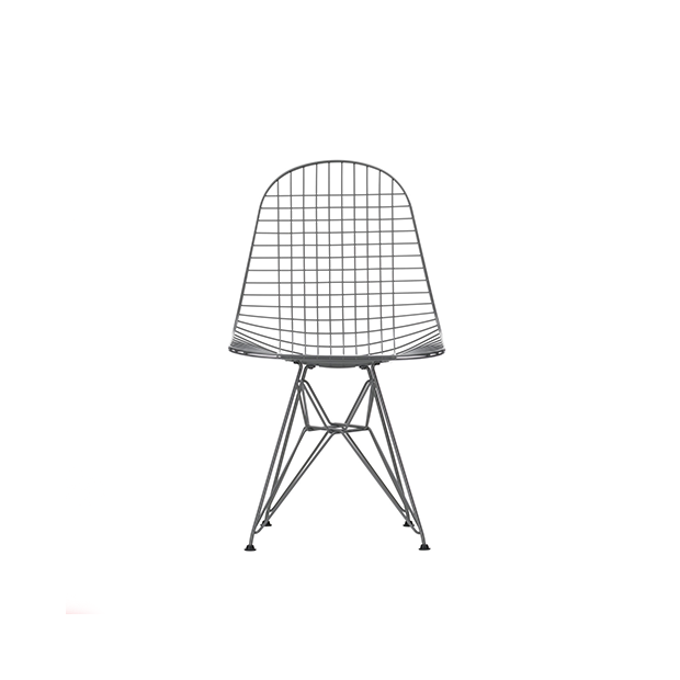 Wire Chair DKR Chaise - Powder coated Dark Grey - Vitra - Charles & Ray Eames - Outdoor Dining - Furniture by Designcollectors