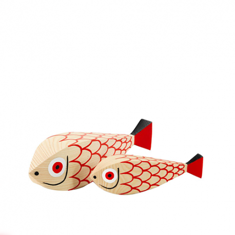 Wooden Doll : Maman Poisson et son petit - Vitra - Alexander Girard - Weekend 17-06-2022 15% - Furniture by Designcollectors