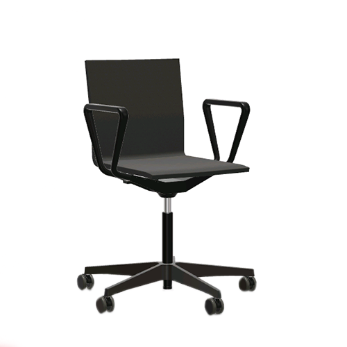 MVS .04 Chair -With armrests - dark grey - Vitra - Maarten van Severen - Accueil - Furniture by Designcollectors