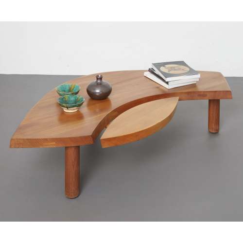 T22C Bow table with round legs - Pierre Chapo - Pierre Chapo - Tables - Furniture by Designcollectors