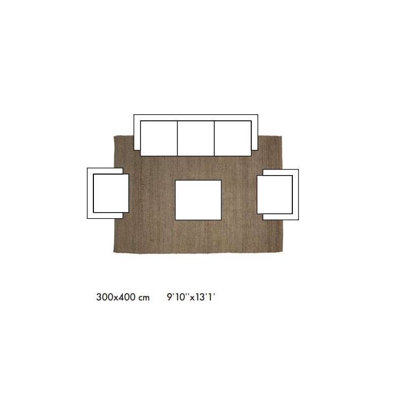 dimensions Tres Vegetal (300x 400 cm) - Nanimarquina - Nani Marquina - Tapis & Poufs - Furniture by Designcollectors