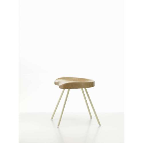 Tabouret 307 Blanc Colombe (ecru) - Vitra - Jean Prouvé - New Jean Prouvé Collection - Furniture by Designcollectors
