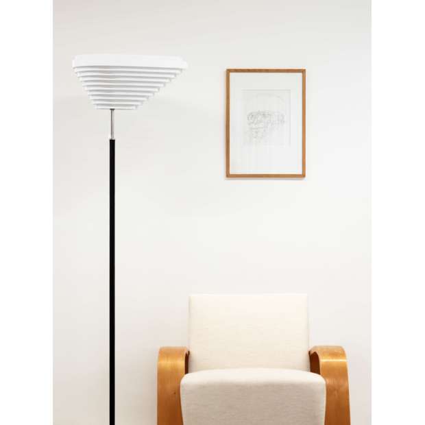A805 Floor Lamp, Nickel Plated Brass - Artek - Alvar Aalto - Aalto korting 10% - Furniture by Designcollectors