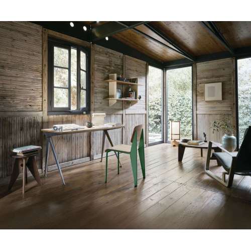 Compas Direction Desk - Natural oak - Blé Vert - 1250 x 700 - Vitra - Jean Prouvé - New Jean Prouvé Collection - Furniture by Designcollectors