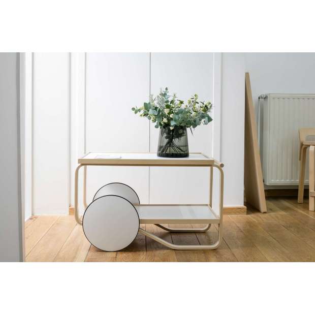 901 Tea Trolley Chariot à thé Blanc - Artek - Alvar Aalto - Google Shopping - Furniture by Designcollectors