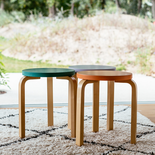 Stool 60 (3 legs): Special Edition - Set of 3 colours curated by Sofie D'Hoore - Furniture by Designcollectors