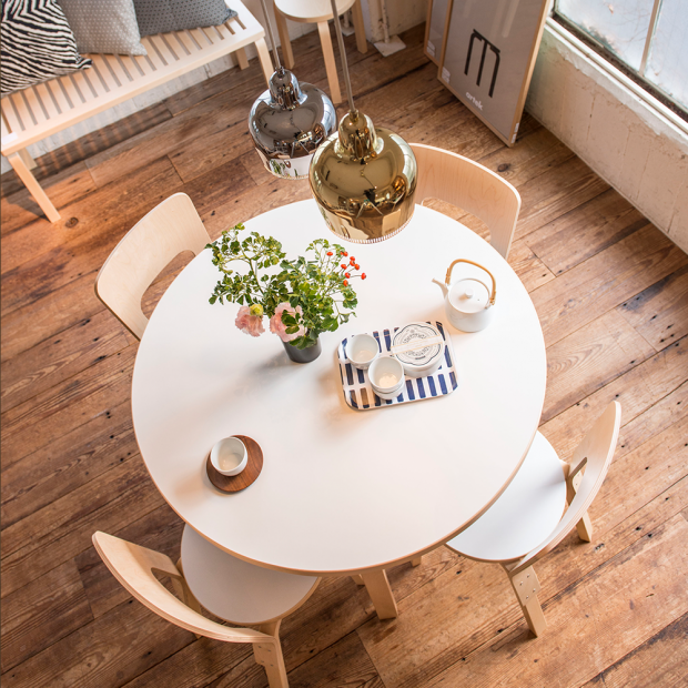 90A Table, White HPL - Artek - Alvar Aalto - Accueil - Furniture by Designcollectors