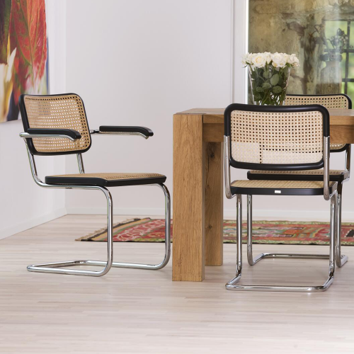 S 32 Stoel, Black TP29, Cane work - Thonet - Marcel Breuer - Stoelen - Furniture by Designcollectors