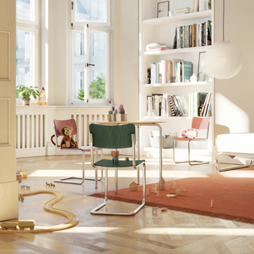 S 43 K Kinderstoel Groen - Furniture by Designcollectors