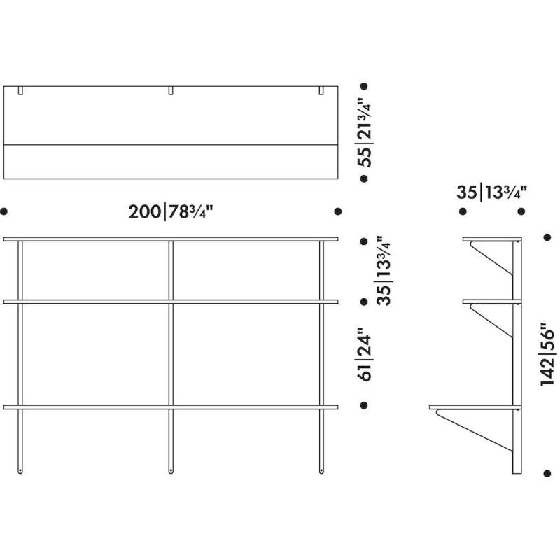 dimensions REB 010 Kaari shelf with desk - Artek - Ronan and Erwan Bouroullec - Google Shopping - Furniture by Designcollectors
