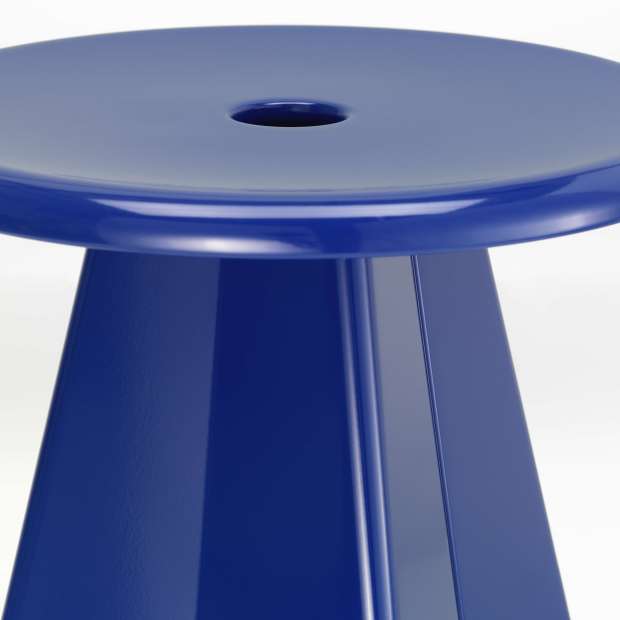Tabouret Métallique - Bleu Marcoule - Vitra - Jean Prouvé - New Jean Prouvé Collection - Furniture by Designcollectors