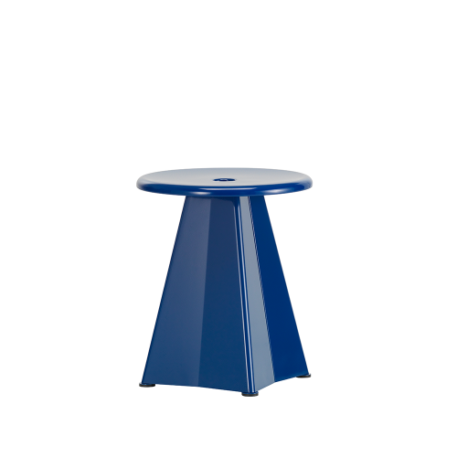 Tabouret Métallique - Bleu Marcoule - Vitra - Jean Prouvé - New Jean Prouvé Collection - Furniture by Designcollectors