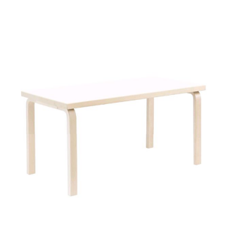 80A Table, Children's Table, White HPL, H: 60 cm