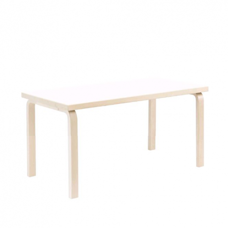 80A Table, Children's Table, White HPL, H: 60 cm - Artek - Alvar Aalto - Furniture by Designcollectors
