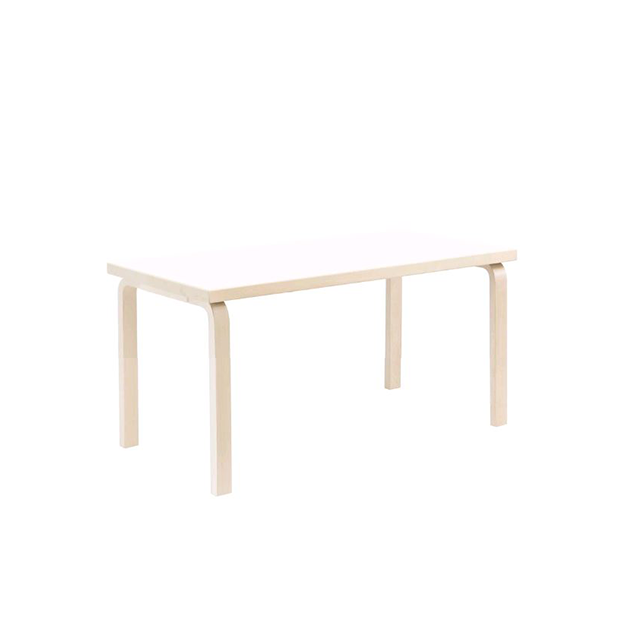 80A Table, Children's Table, White HPL, H: 60 cm - Artek - Alvar Aalto - Children - Furniture by Designcollectors