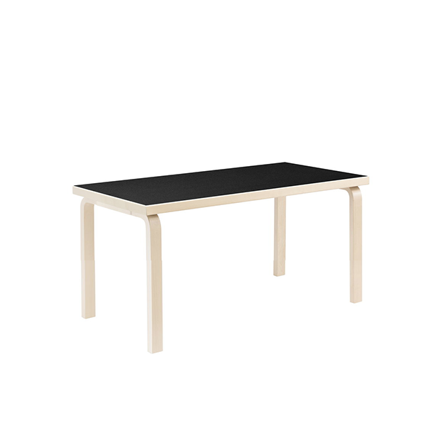 80A Table, Children's Table, Black Linoleum, H: 60 cm - Artek - Alvar Aalto - Kinderen - Furniture by Designcollectors