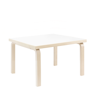 81C Table, Children's Table, White HPL, H: 60 cm
