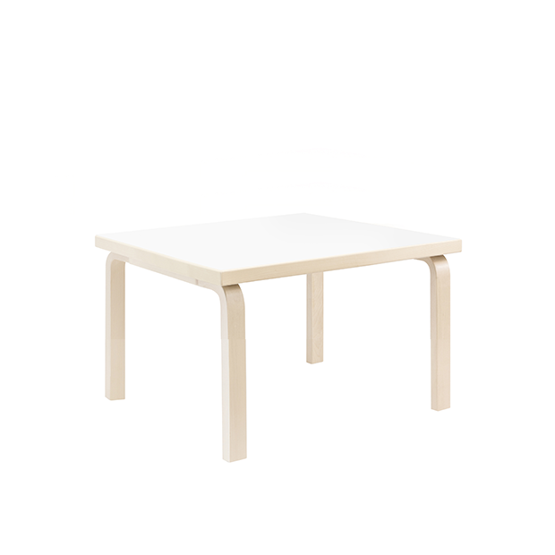 81C Table, Children's Table, White HPL, H: 60 cm - Artek - Alvar Aalto - Children - Furniture by Designcollectors