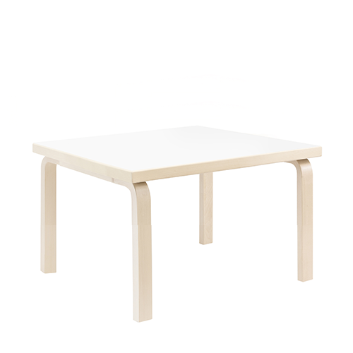 81C Table, Children's Table, White HPL, H: 60 cm - Artek - Alvar Aalto - Kinderen - Furniture by Designcollectors