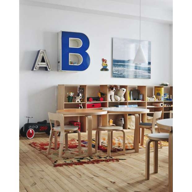90A Table, Children's Table, White HPL, H: 60 cm - Artek - Alvar Aalto - Children - Furniture by Designcollectors
