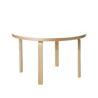 90A Table, Children's Table, White HPL, H: 60 cm
