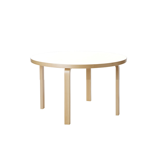 90A Table, Children's Table, White HPL, H: 60 cm - Artek - Alvar Aalto - Kinderen - Furniture by Designcollectors