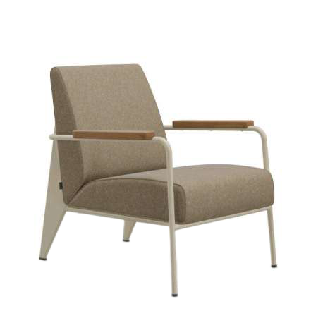Fauteuil de Salon - Nubia  Bamboo/Terra - Ecru - Vitra - Jean Prouvé - Furniture by Designcollectors