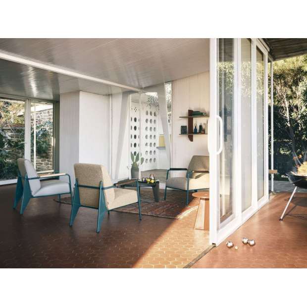 Fauteuil de Salon - Nubia  Bamboo/Terra - Ecru - Vitra - Jean Prouvé - Chaises - Furniture by Designcollectors