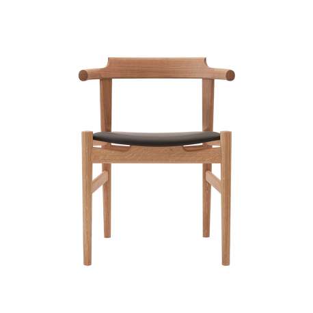 pp58 Arm Chair - Oak clear bio oil, Seat Mocca 97 - PP Møbler - Hans Wegner - Furniture by Designcollectors