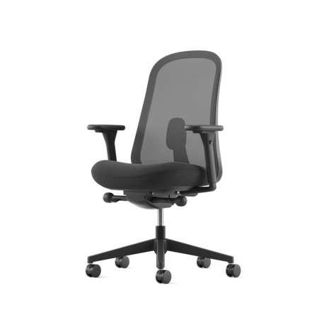 Lino Task Chair - Black base, Graphite - Herman Miller - Sam Hecht & Kim Colin - Bureaustoelen  - Furniture by Designcollectors