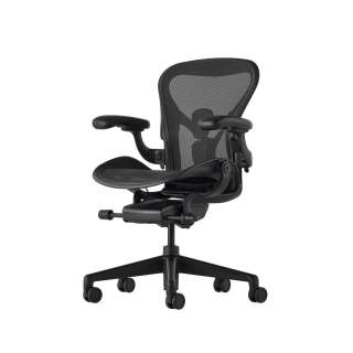 Aeron Chair - Black,  Onyx Ultra Matte base (size B)