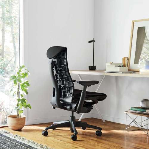 Embody Task Chair - Graphite - Herman Miller - Don Chadwick & Bill Stumpf - Bureaustoelen  - Furniture by Designcollectors