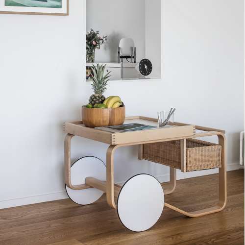 900 Tea Trolley Chariot à thé Blanc - Furniture by Designcollectors