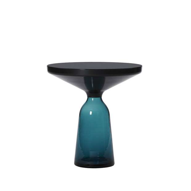 Bell Side Table - Montana Blue, Glasstop black - Classicon - Sebastian Herkner - Low and Side Tables - Furniture by Designcollectors