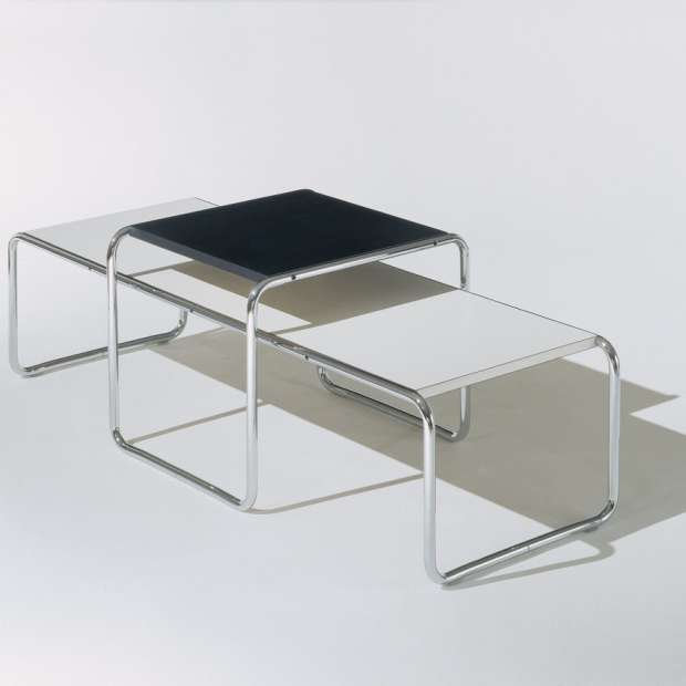 Laccio Side Table, Square, Black - Knoll - Marcel Breuer - Low and Side Tables - Furniture by Designcollectors