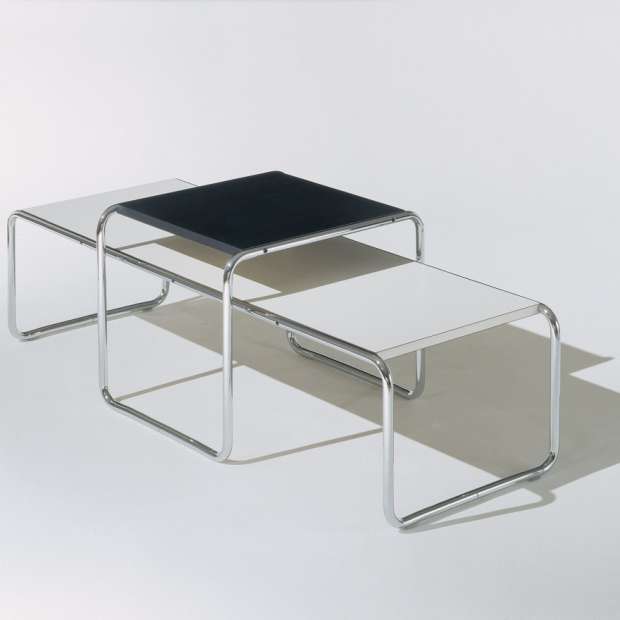 Laccio Side Table, Square, White - Knoll - Marcel Breuer - Low and Side Tables - Furniture by Designcollectors