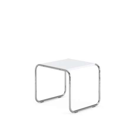 Laccio Side Table, Square, White - Knoll - Marcel Breuer - Furniture by Designcollectors