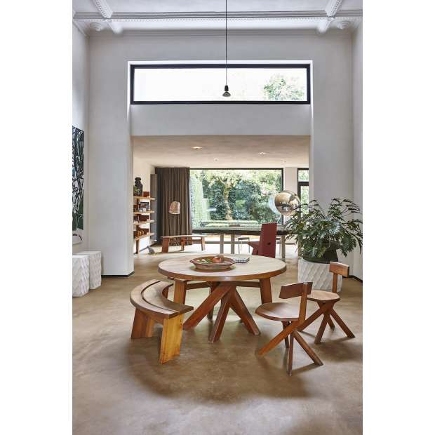 T21B Table Round (128 cm) - Pierre Chapo - Pierre Chapo - Tables - Furniture by Designcollectors