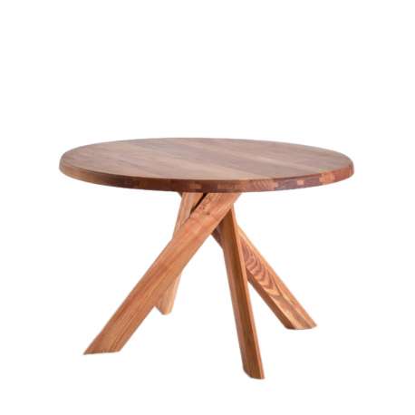 T21B Table Round (128 cm) - Pierre Chapo - Pierre Chapo - Furniture by Designcollectors