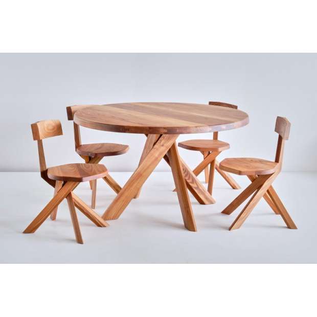 T21E Table Round (160cm) - Pierre Chapo - Pierre Chapo - Tables - Furniture by Designcollectors