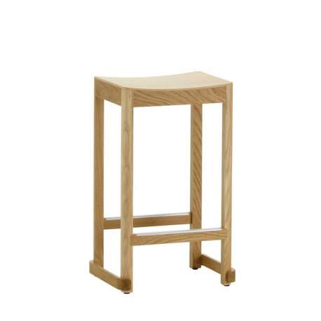 Atelier Bar Stool - Oak - Natural Lacquered - H: 65 cm - Artek - Furniture by Designcollectors