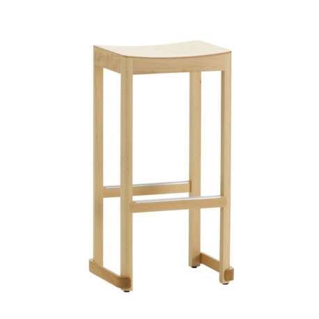 Atelier Bar Stool - Beech - Natural Lacquered - H: 75 cm - Artek - TAF Studio - Furniture by Designcollectors