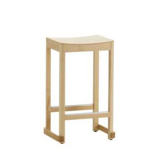 Atelier Bar Stool - Beech - Natural Lacquered - H: 65 cm