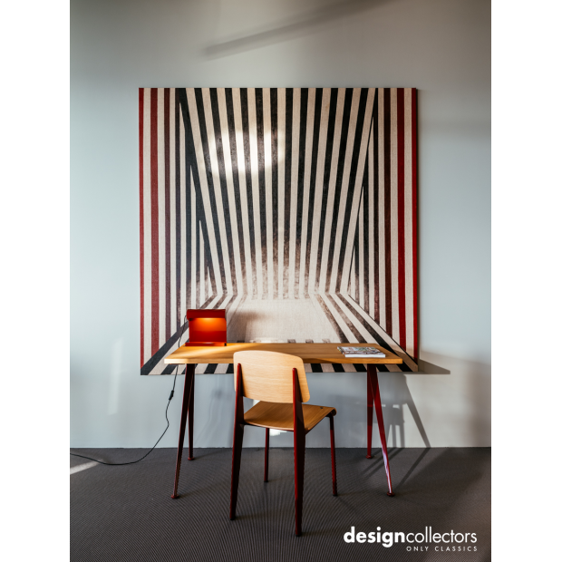 Compas Direction Desk - Natural oak- Japanese red - Vitra - Jean Prouvé - Home - Furniture by Designcollectors