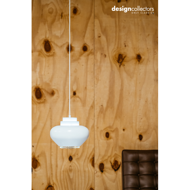 A333 Hanglamp, Wit staal, witte ring - Artek - Alvar Aalto - Verlichting - Furniture by Designcollectors