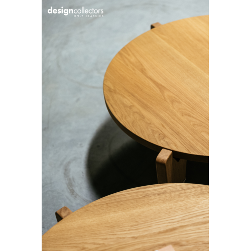 Table Guéridon Bas table - Solid natural oak - Vitra - Jean Prouvé - Tables - Furniture by Designcollectors